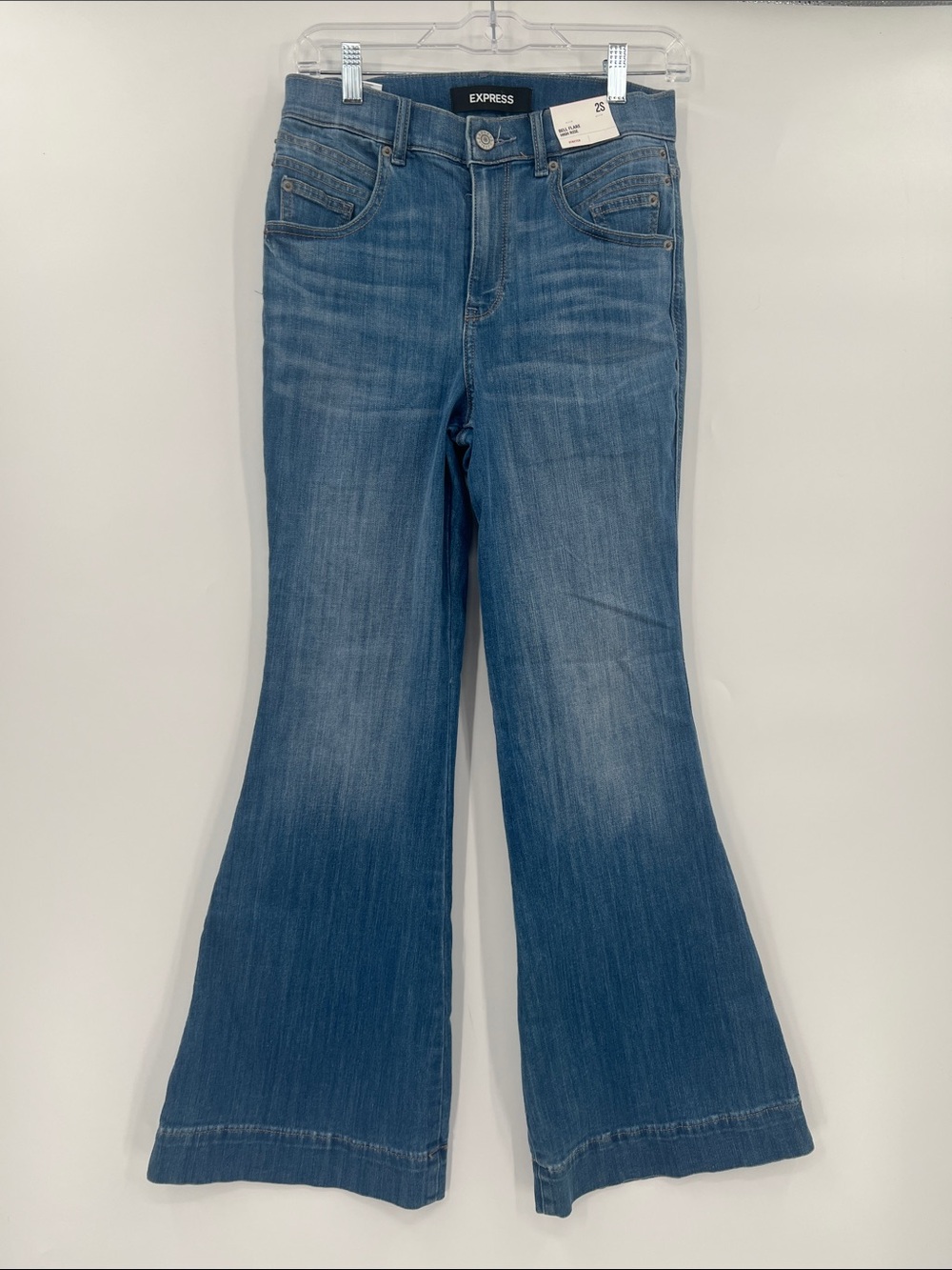 Size 2  Express Bell Flair Jeans   NWT